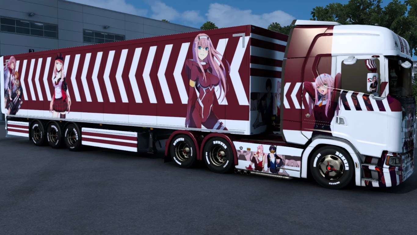 Zero Two Anime Skin 1.35 - 1.45 - ETS 2