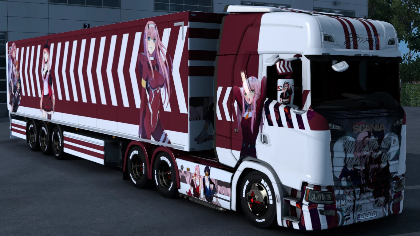 Zero Two Anime Skin 1.35 - 1.45 - ETS 2