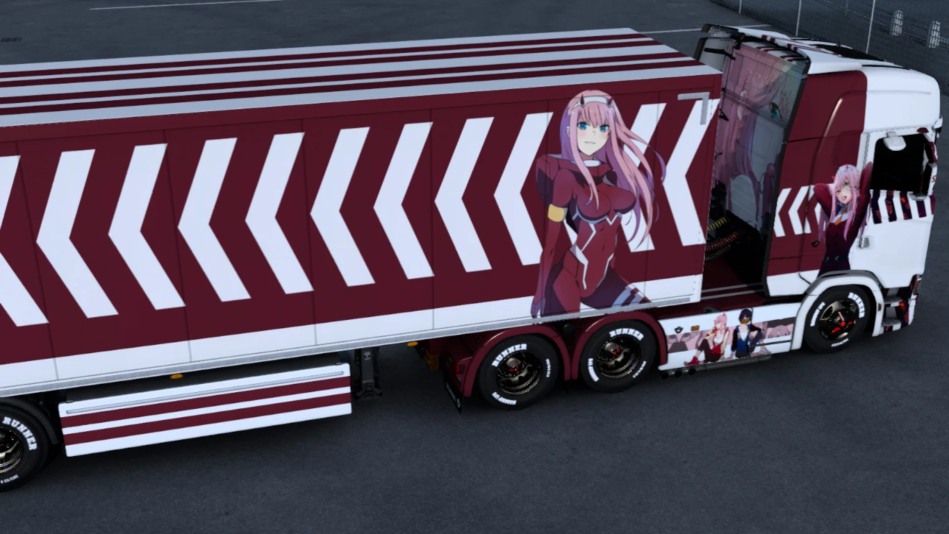 Zero Two Anime Skin 1.35 - 1.45 - ETS 2