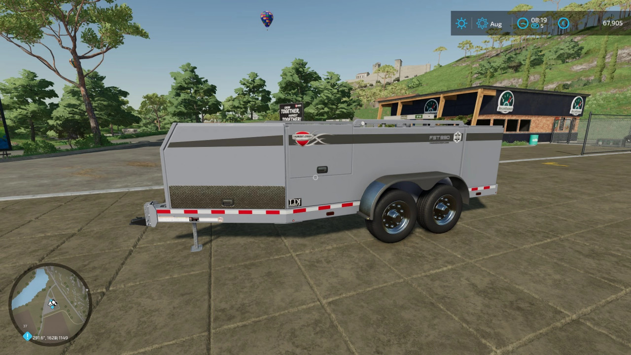 AD Blue Tank Trailer