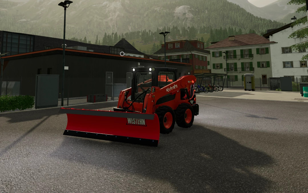 FS22 Western Skid Loader Plow CHS