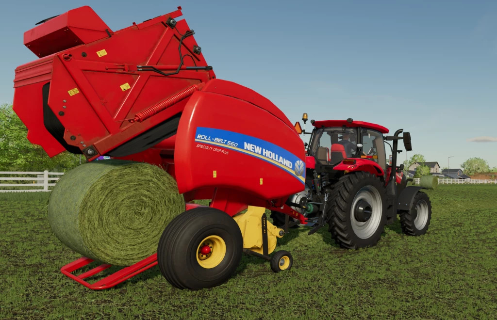 New Holland and Case IH Roll-Belt Round Baler