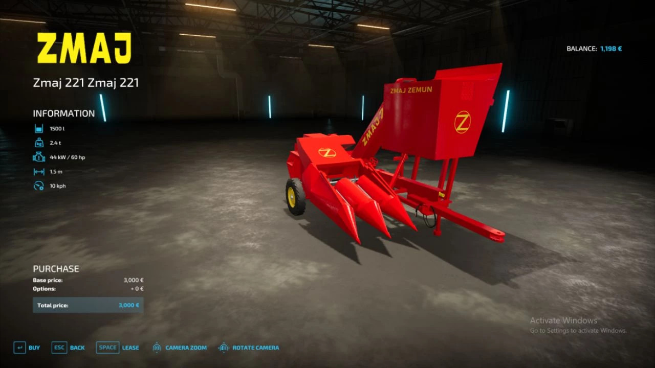 ZMAJ 221 Corn Picker