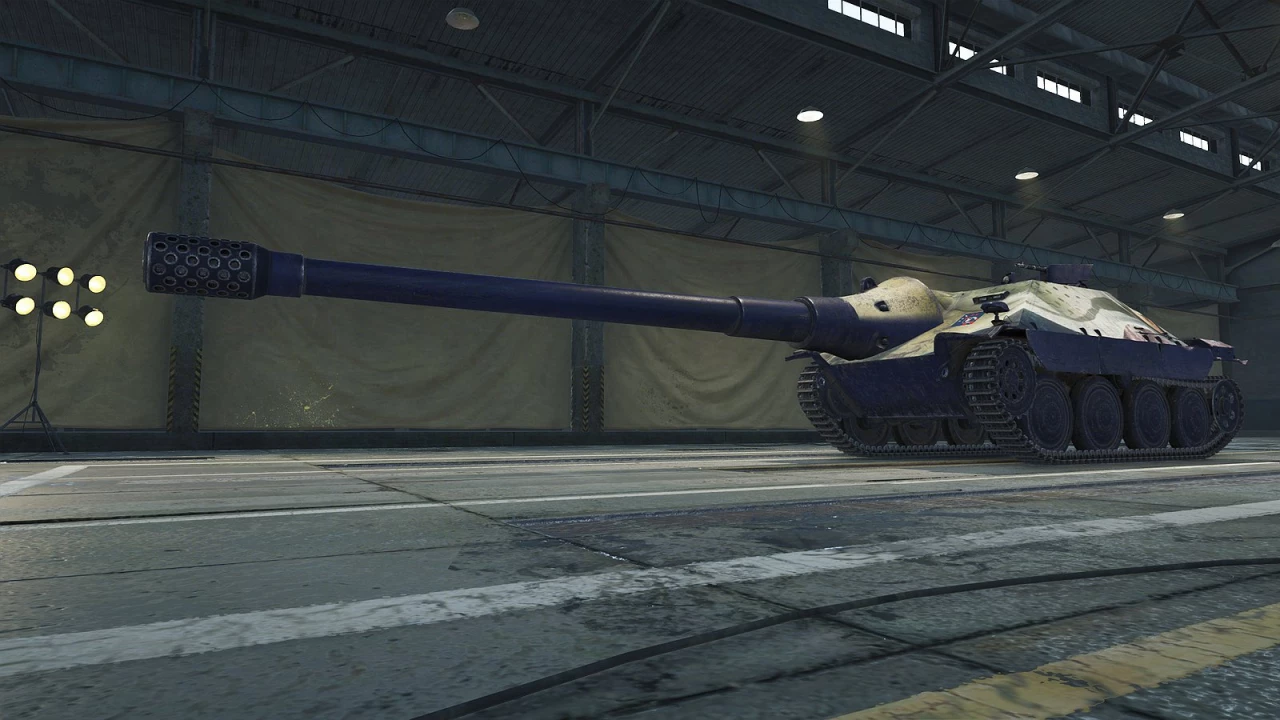 Hetzer with JPZ E100 gun