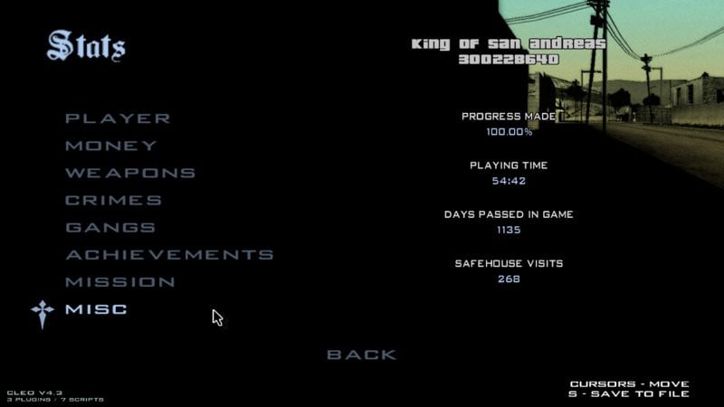 King of San Andreas Complete Save