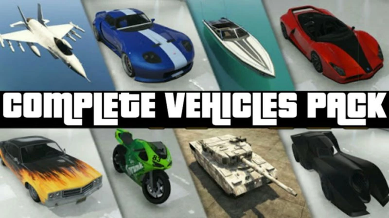 Files for GTA 5: cars, mods, skins