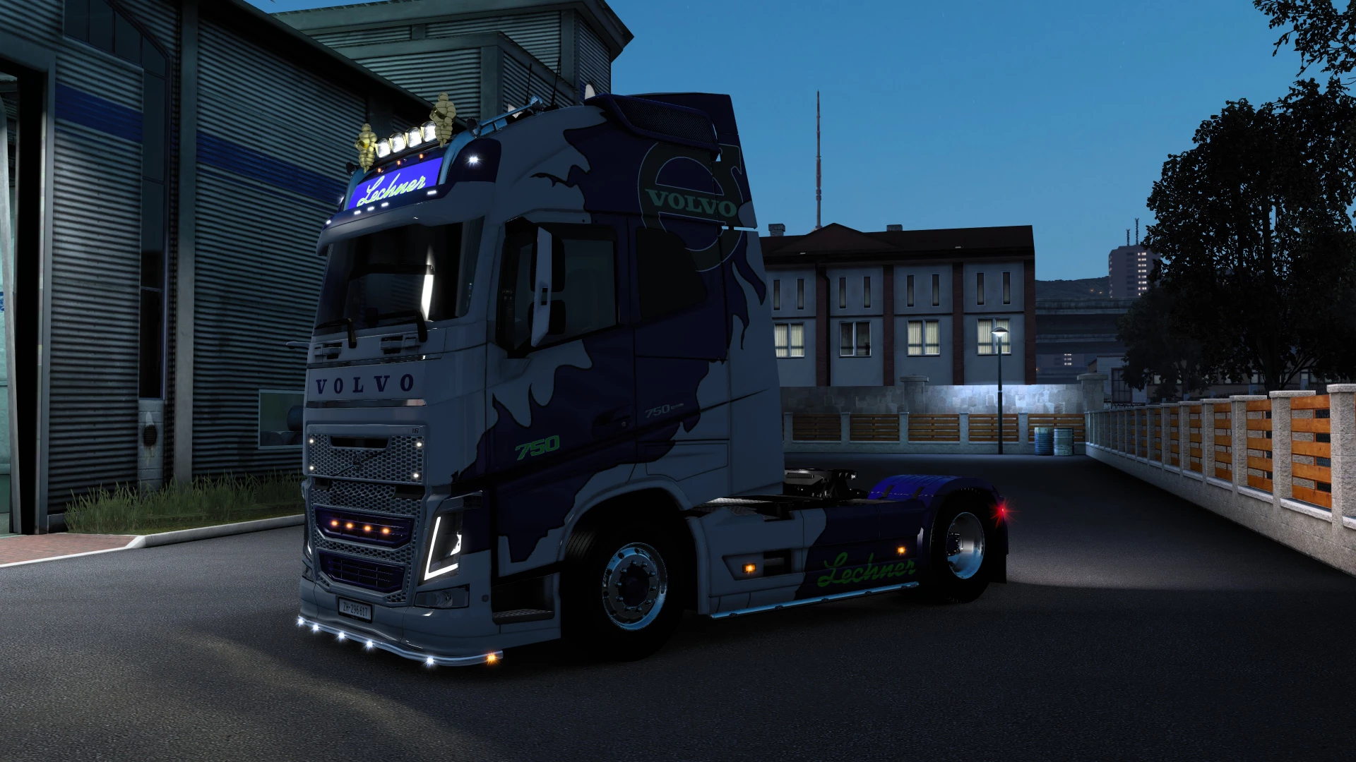 Lechner Trans Skin for Volvo FH4 + Schmitz Trailer V1.1 - ETS 2