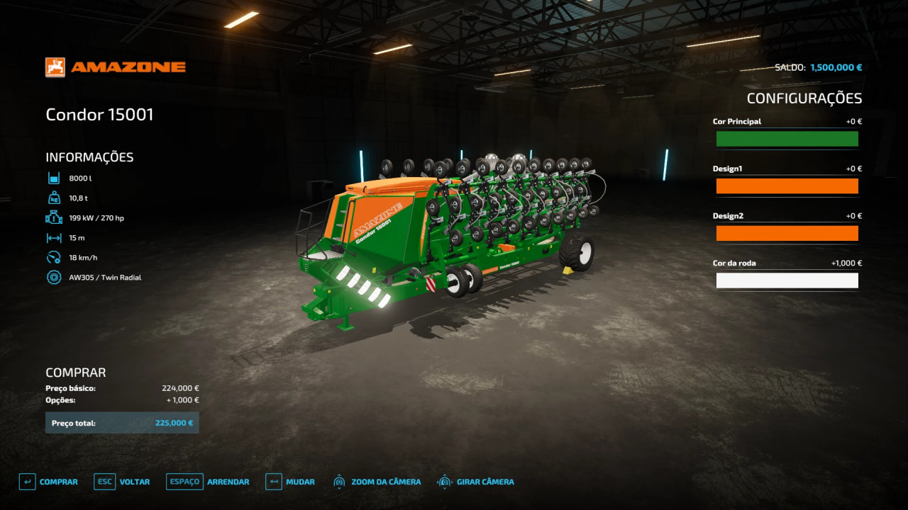 FS22 Amazone condor 15001