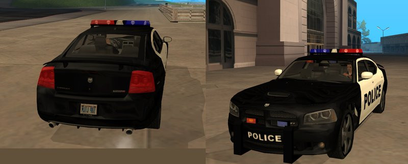Dodge Charger SRT8 Police (lowpoly)