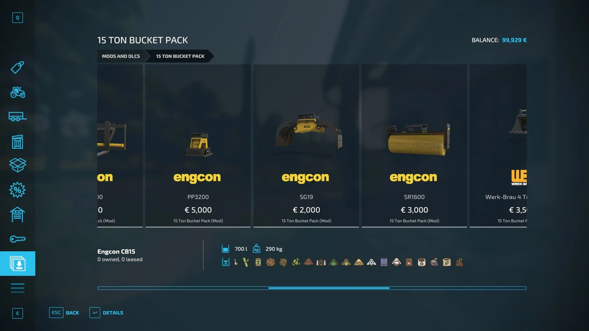 15 Ton Bucket Pack v 1.0