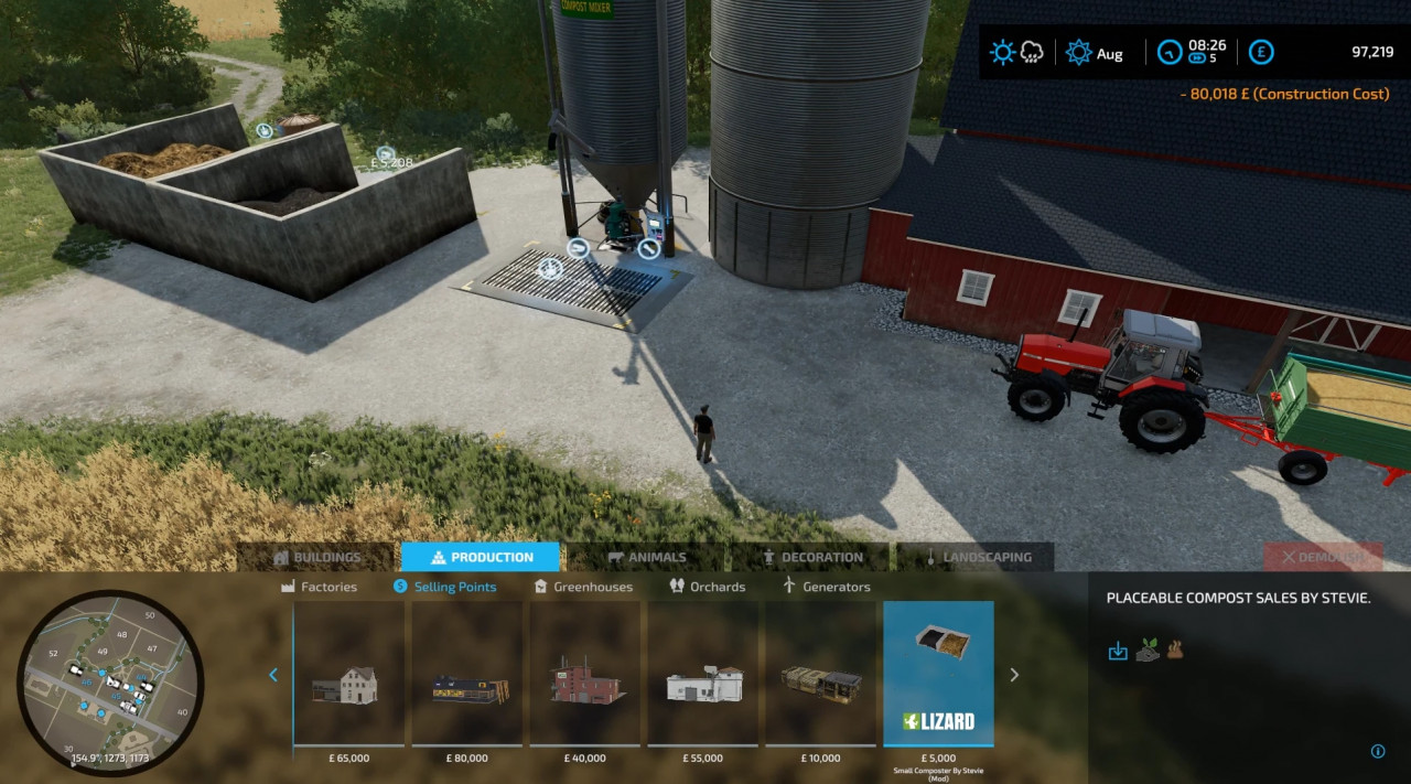 FS22 Placeable Small Composter By Stevie