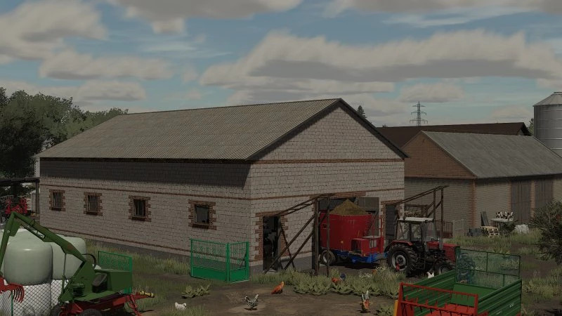 Polish Cowshed With Barn