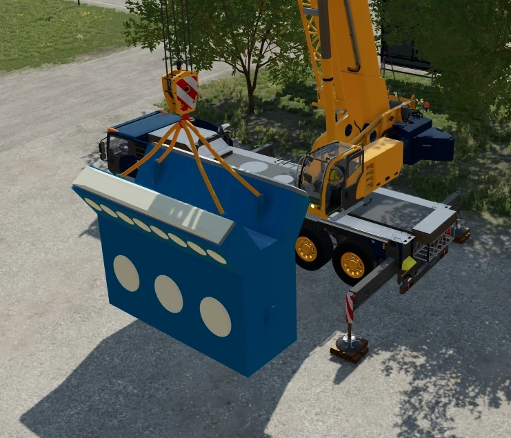 Lift heavy loads: the mod is available on Farming Simulator 22