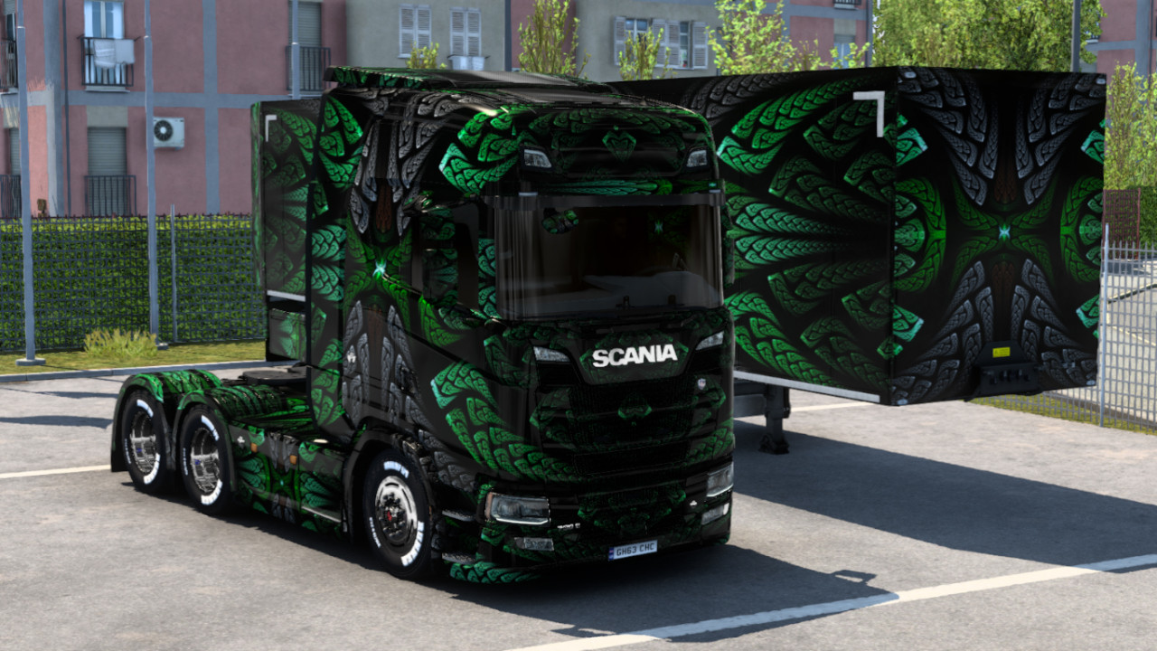 Abstract Scania Skin