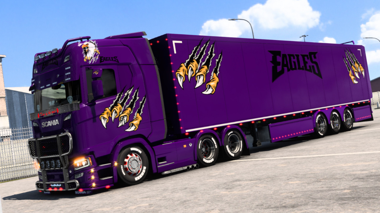 Scania Bright Purple Eagle Skin
