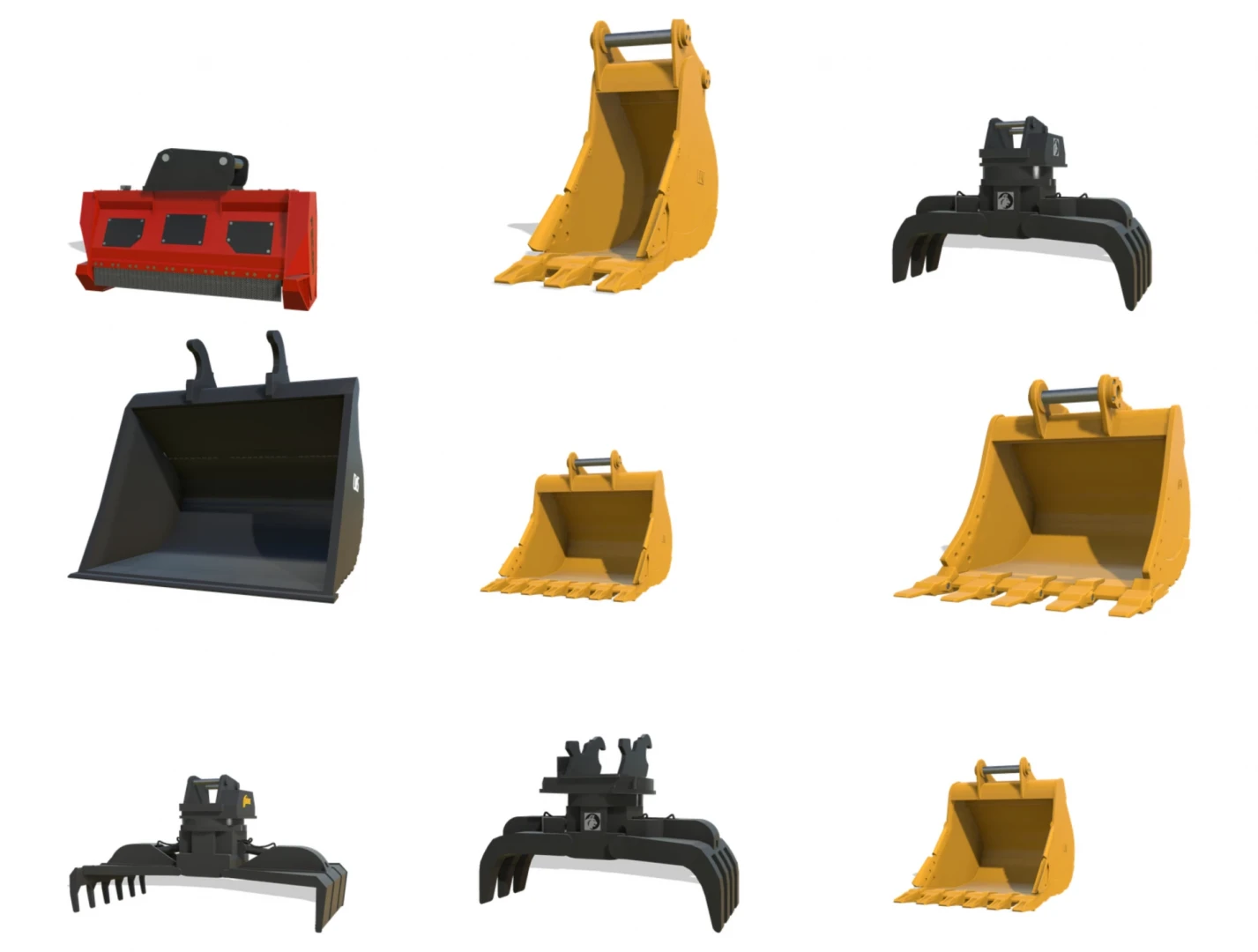 20-40 Ton Excavator Bucket Pack v 1.0