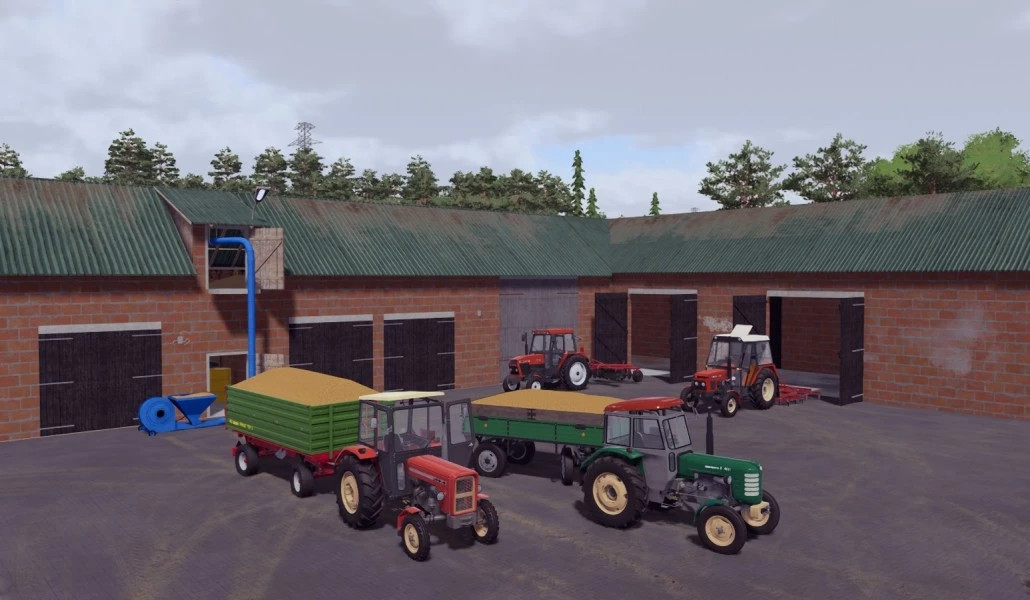 Building with a 50t silo