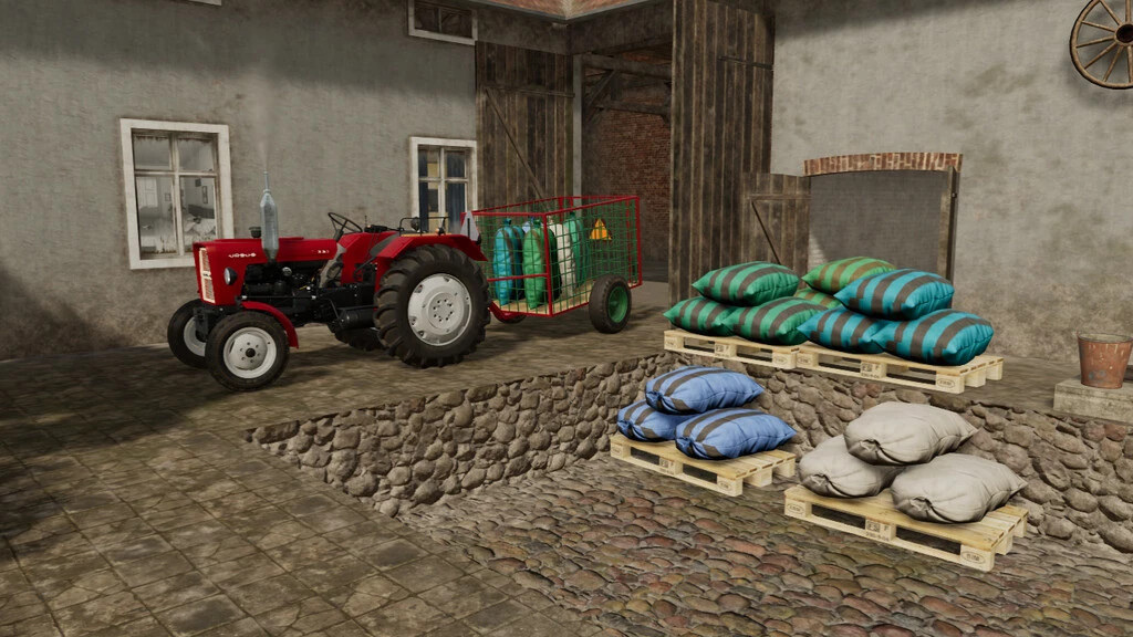 Pallet With Used Sacks