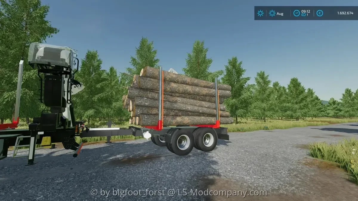 Tandem Forest trailer v 1.0.3.0 - FS 22