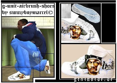 G-unit -Airbrush Shoes