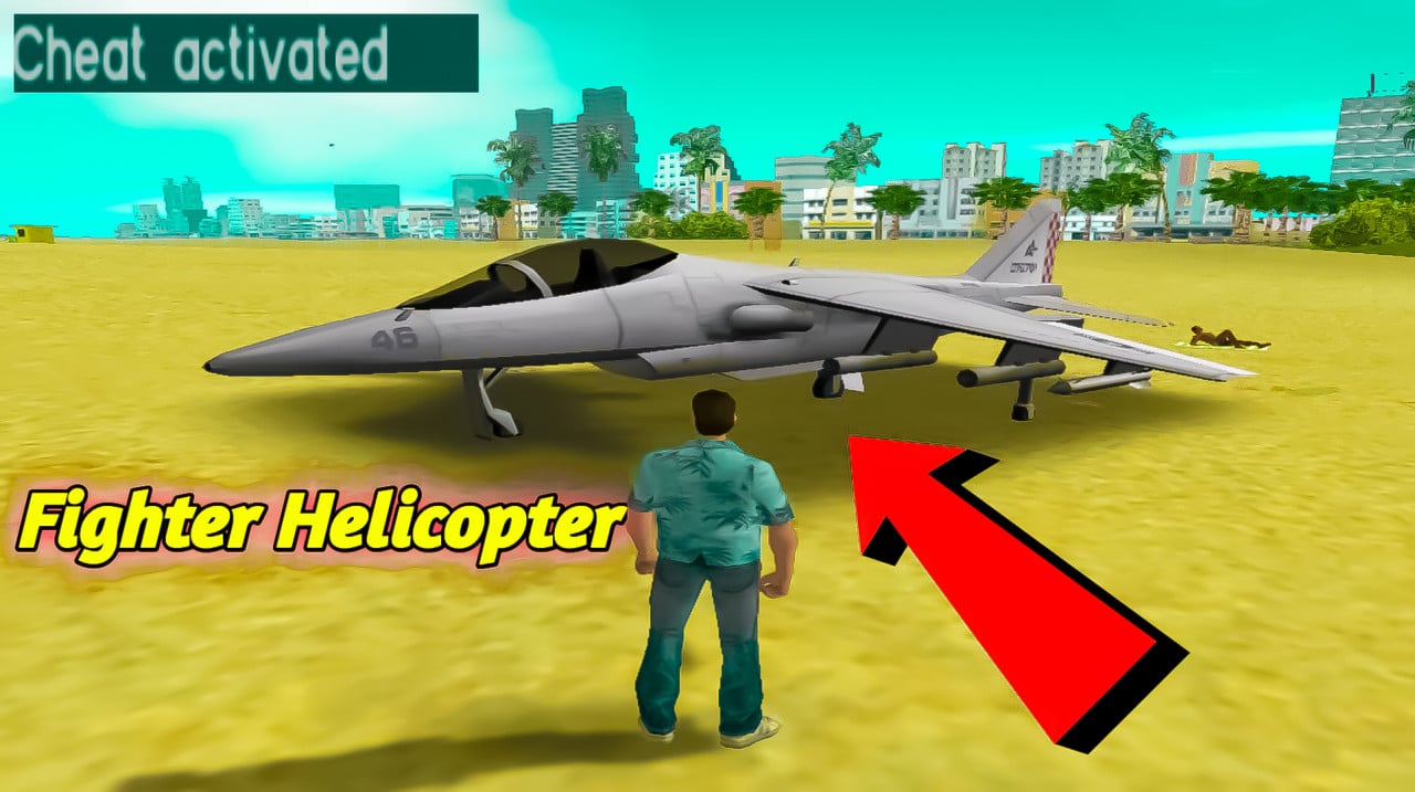 Hydra(Fighter) Helicopter For GTA Vice City