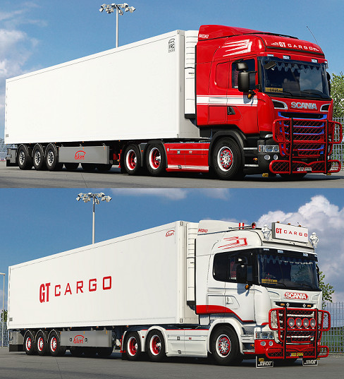 Scania RJL GT Cargo Combo Skin Pack