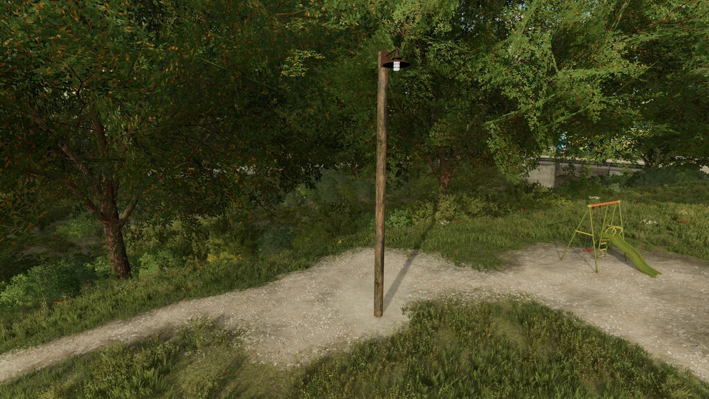 Old Wooden Light Poll