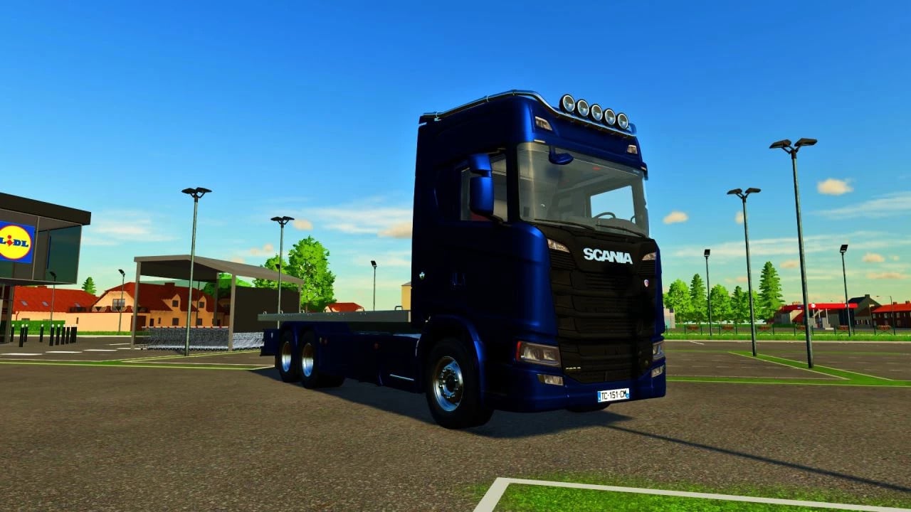 Scania S Flatbed trailer