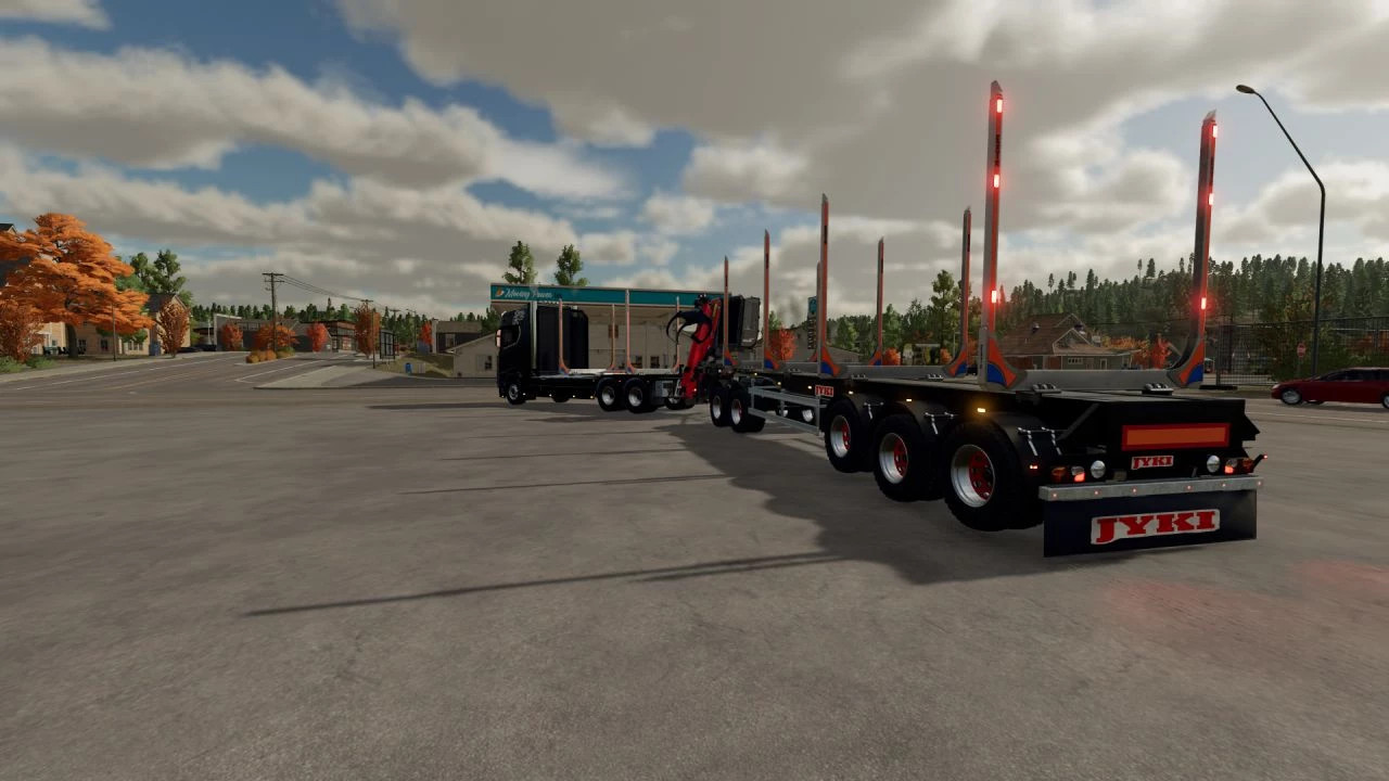 Scania Timber truck + trailer