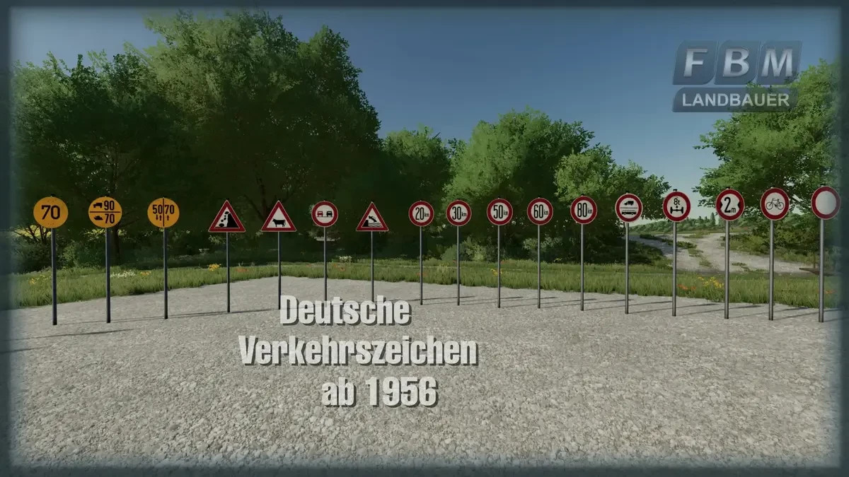 Traffic signs DE 1956