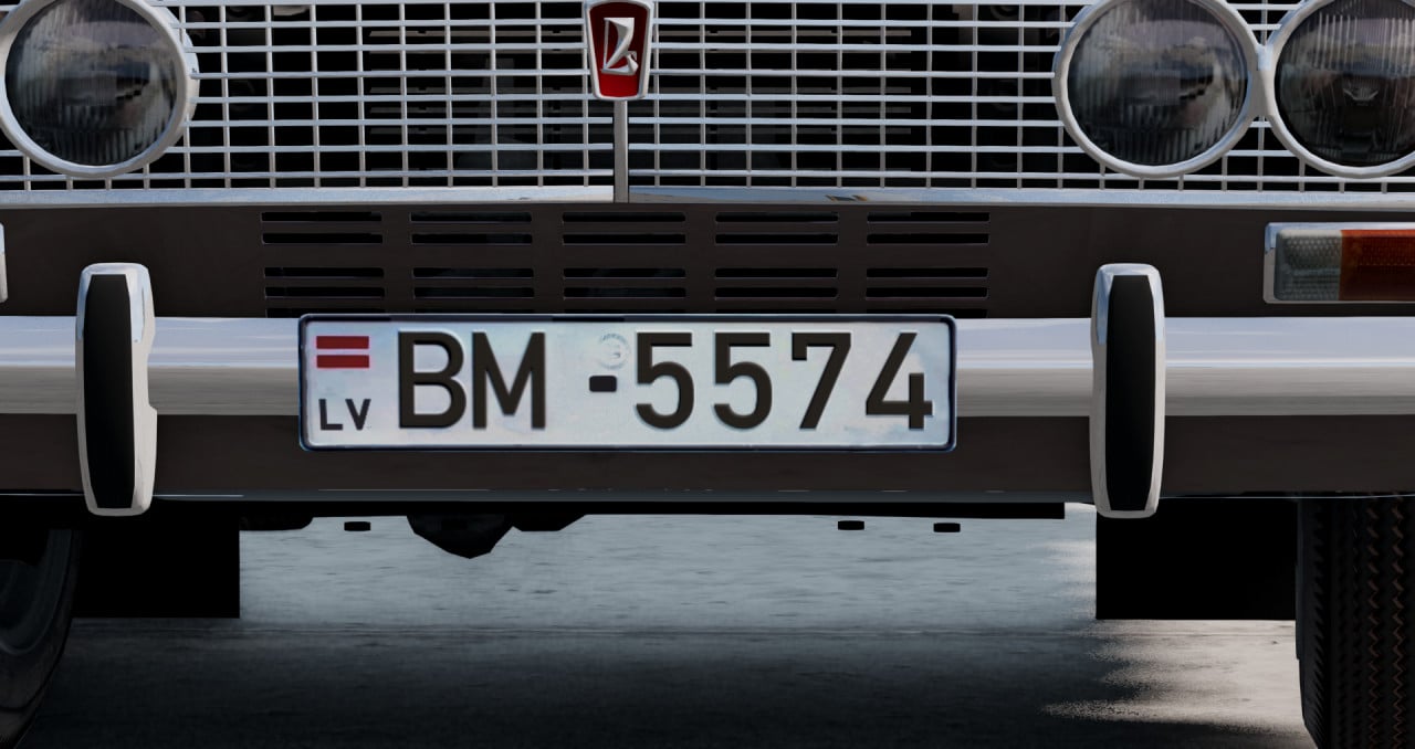 Latvian license plates mod
