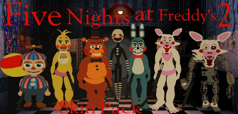 GTA San Andreas Five Nights At Freddy's Skin Pack Mod 