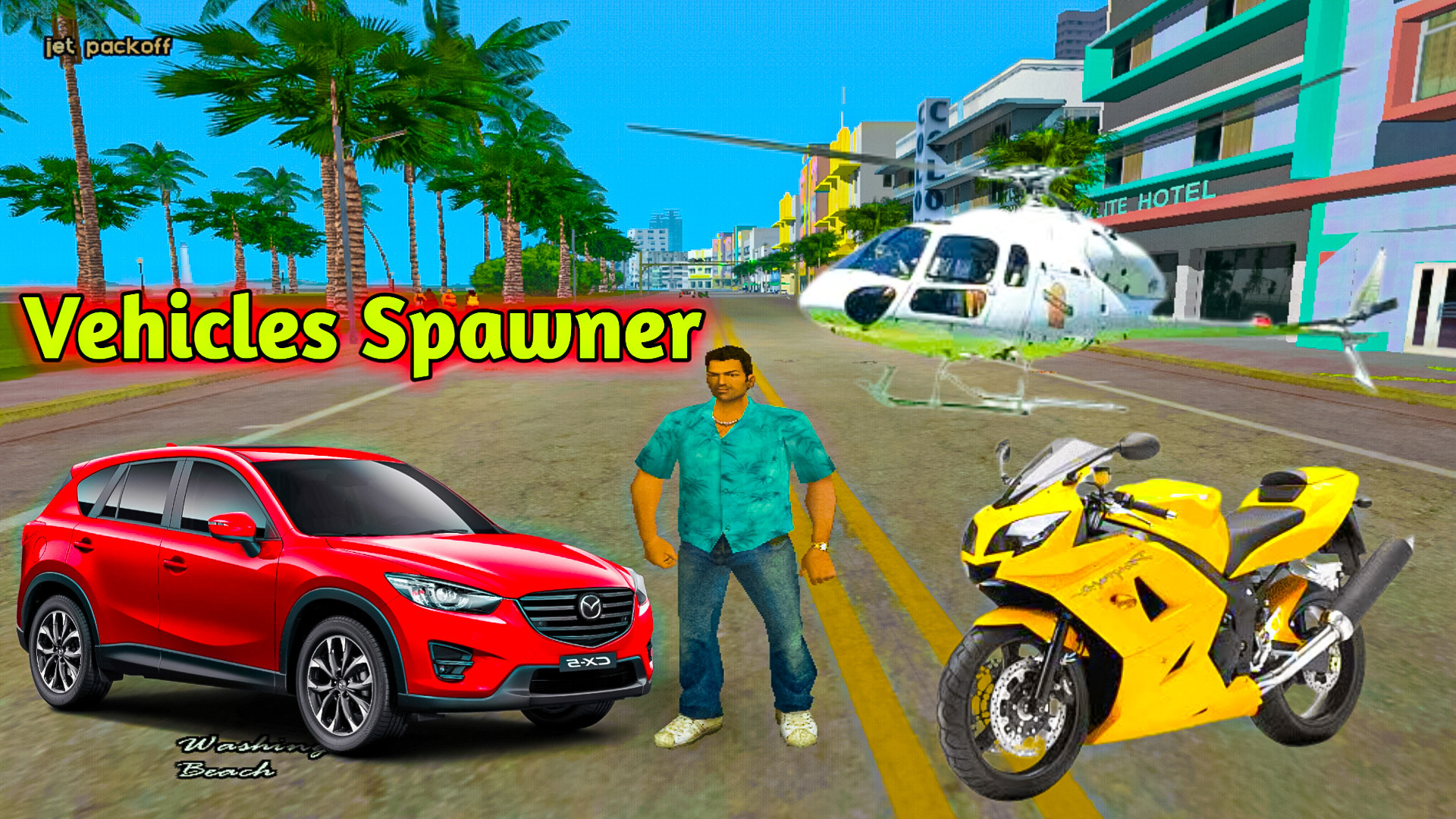 All Vehicle Spawner Mod For GTA Vice City