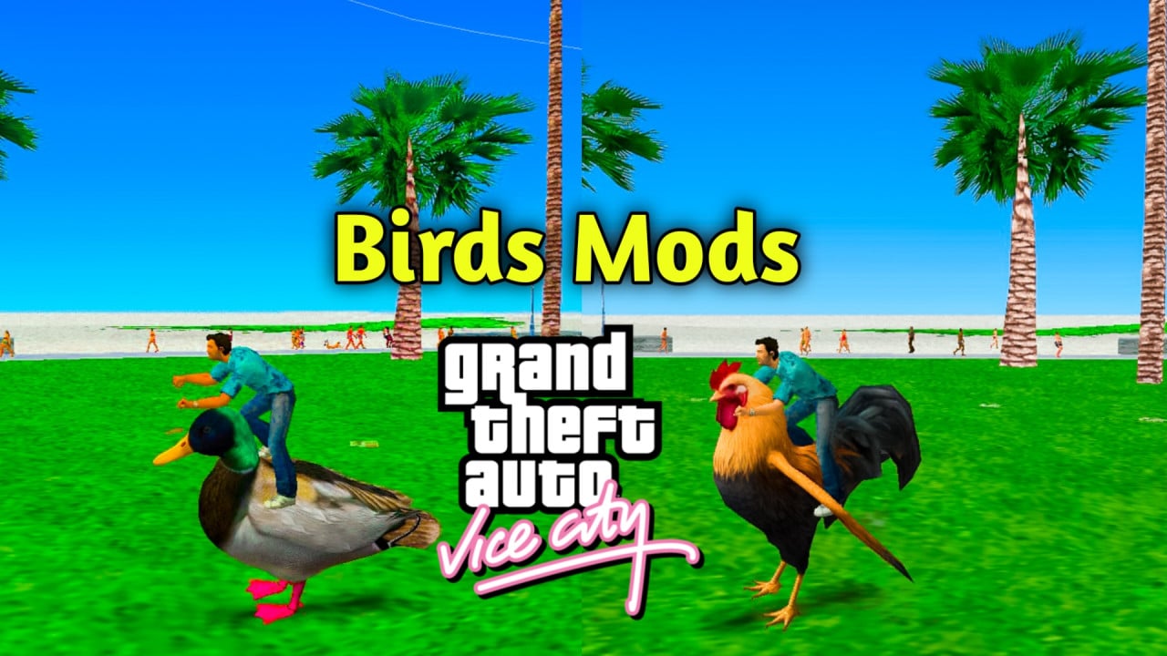 Birds Bikes Mod For GTA Vice City