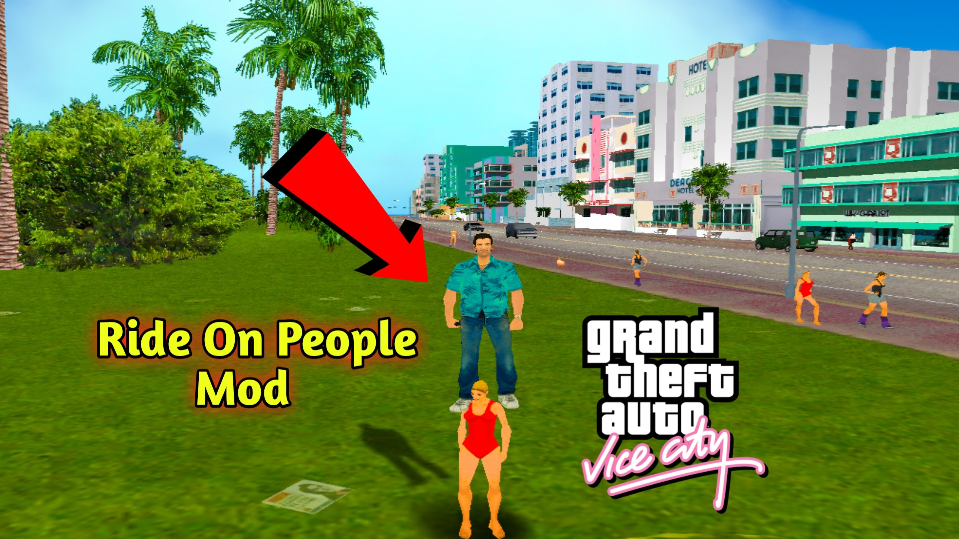 Ride On People Mod For GTA Vice City