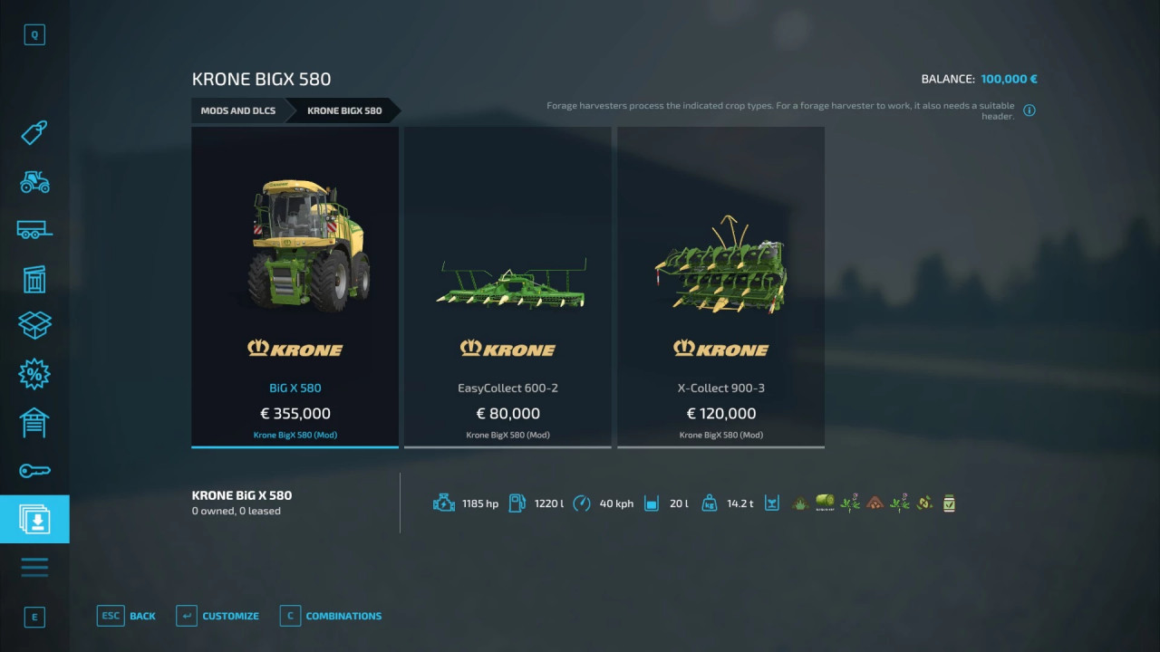 Krone BiG X 580 DE