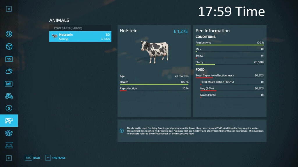 Realistic Milking Times