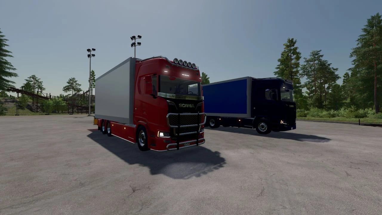 Scania with tail lift