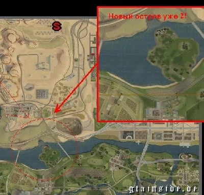 Green Island Map - GTA: SA