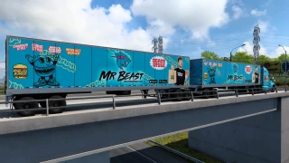 Mr Beast Burguer T680 SKIN + TRAILER SKIN PACK X thumbnail 2