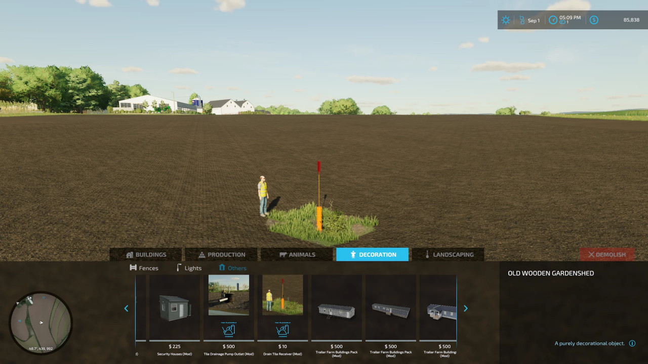 Field Drainage Decorations