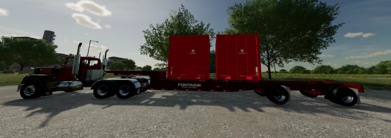 Fontaine Frac Trailer and Sandbox
