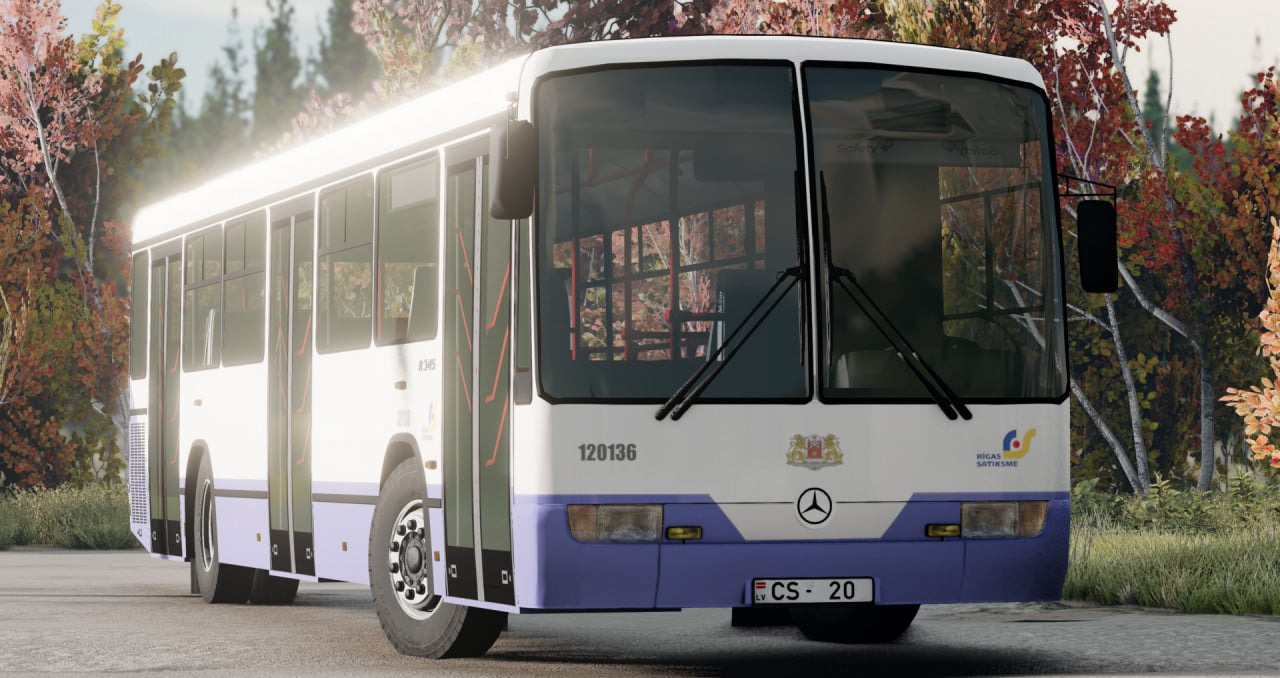 Mercedes-Benz bus with more skins
