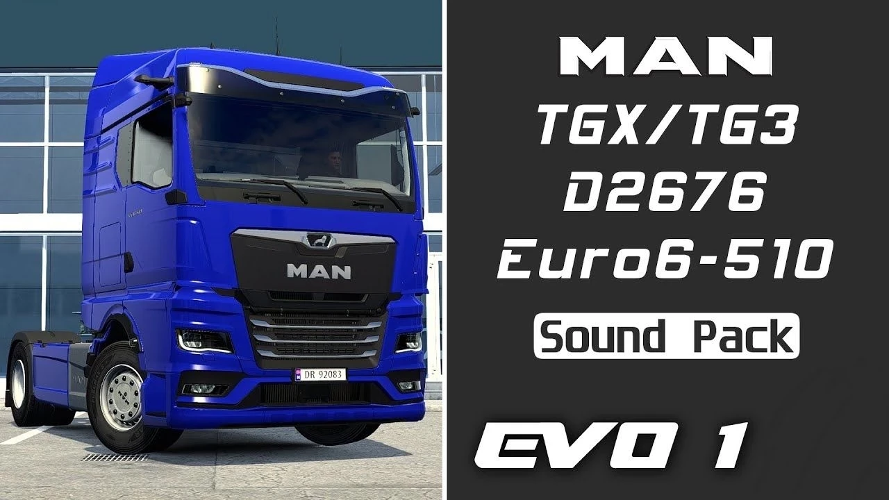 MAN TGX 2020 (TG3) 510 D2676 Sound v1.0 - ETS 2