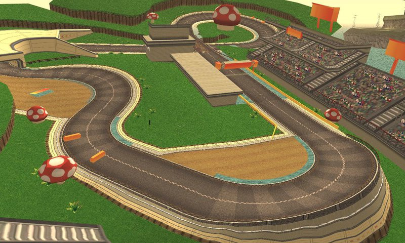 Toad Circuit from Mario Kart 7 (Nintendo 3DS)