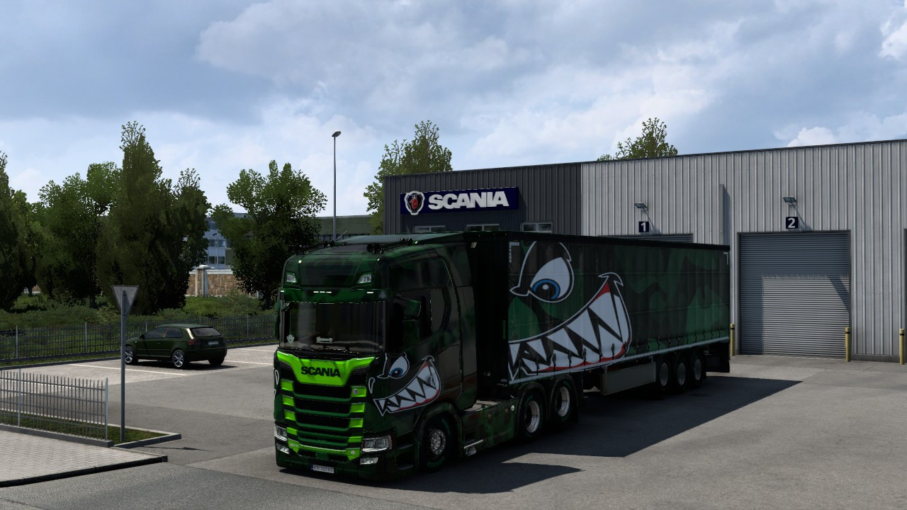 SKIN MILITARY FOR SCANIA S HIGHROOF