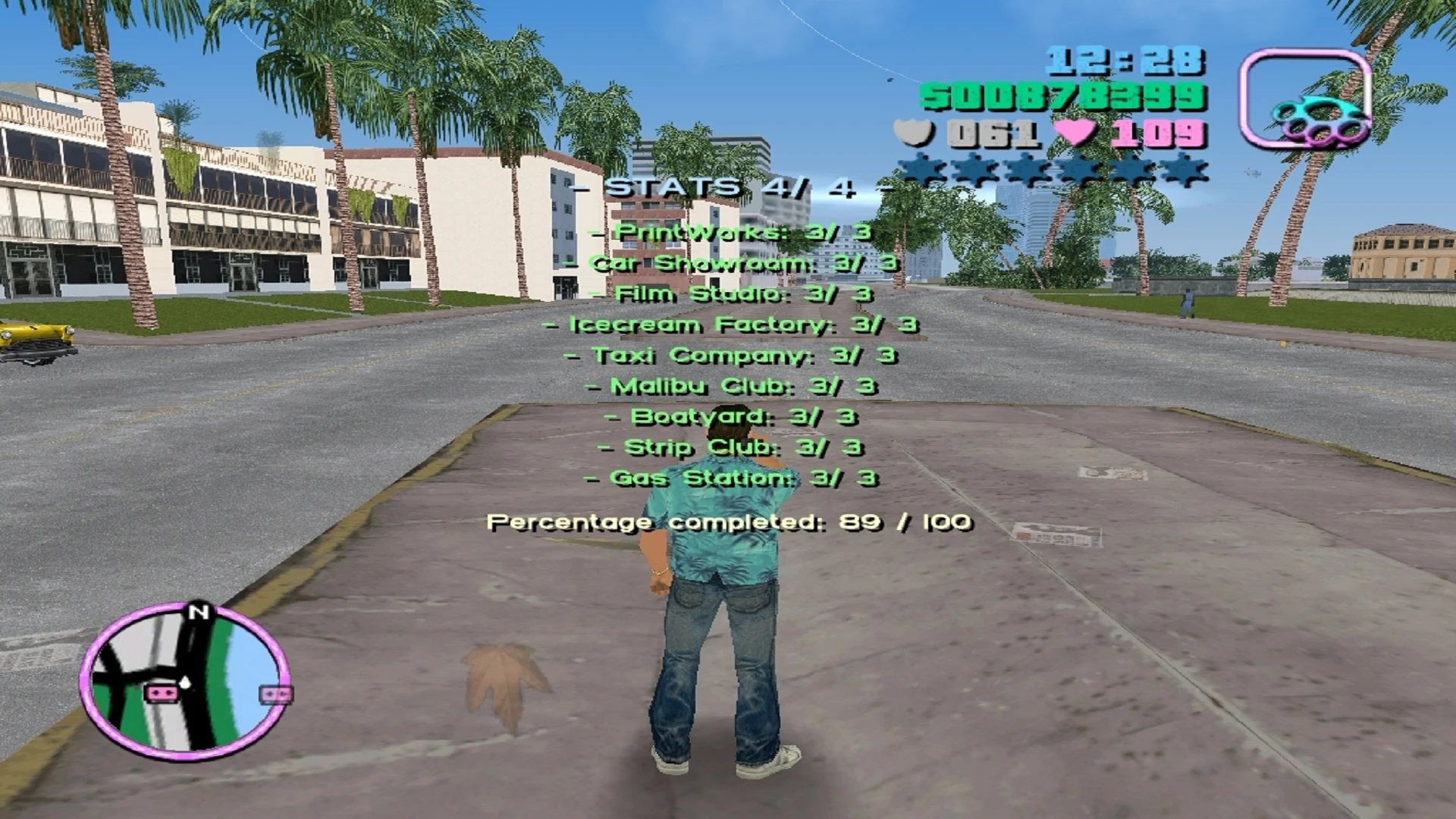 Big Mission Pack Mod(reVC) 100% Save File 2 - GTA: Vice City