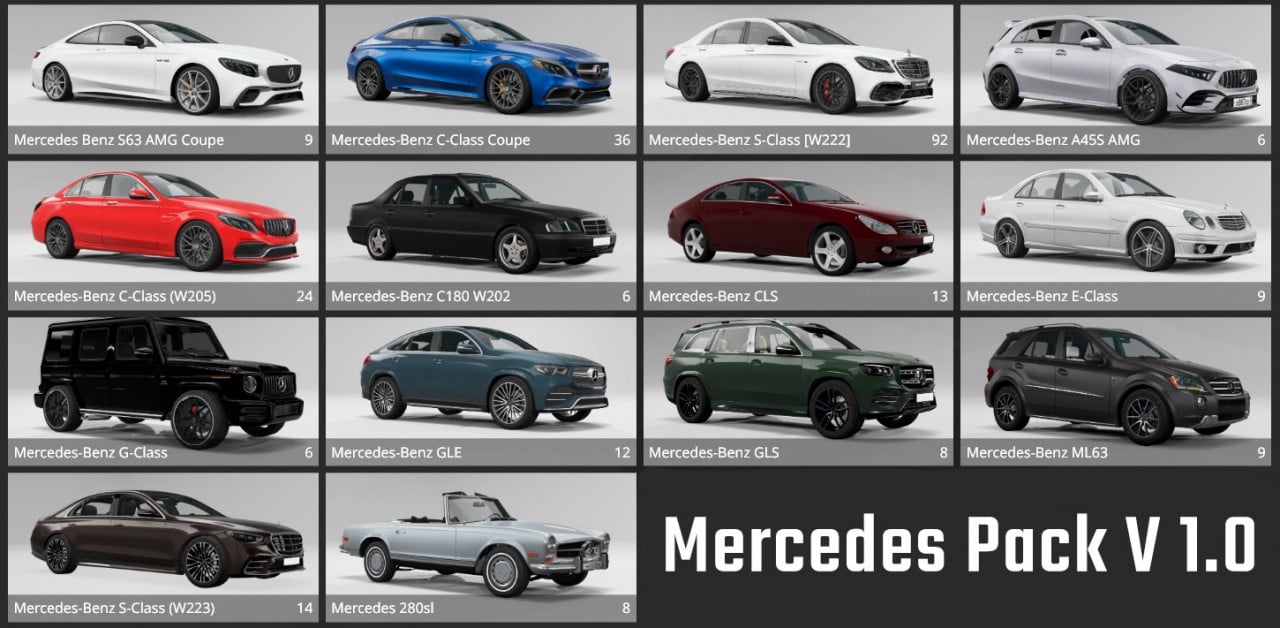 Mercedes Benz Car Pack