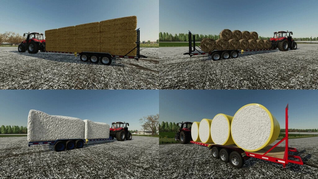 Flatbed Autoloading Bale Trailer 9.5 meter