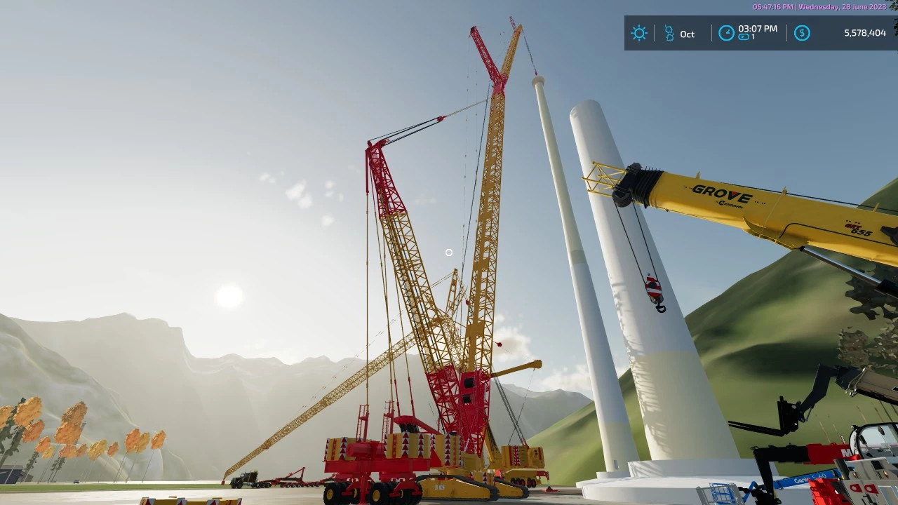 Trail King Double Schnable Trailer and Wind Tower Sections